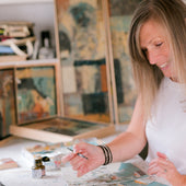 The Magic of Mistakes - Teaching Abstract Florals with Mixed Media