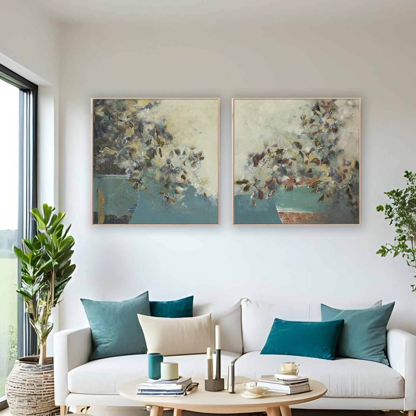 Golden Blooms - Canvas Art Print