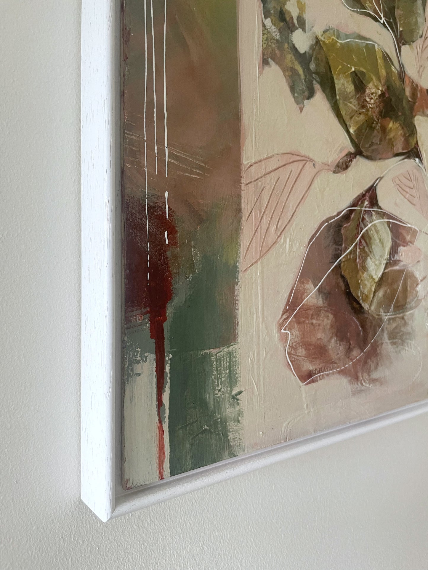 Botanical Whisper I - Original Framed Painting