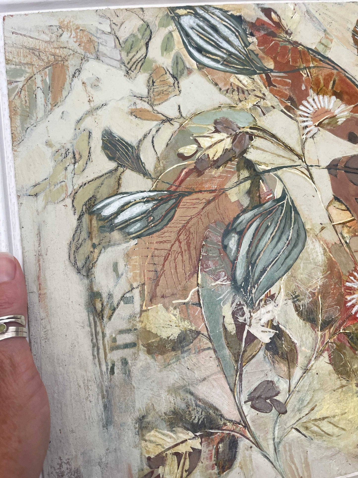 Meander Through the Garden - Original Framed Painting