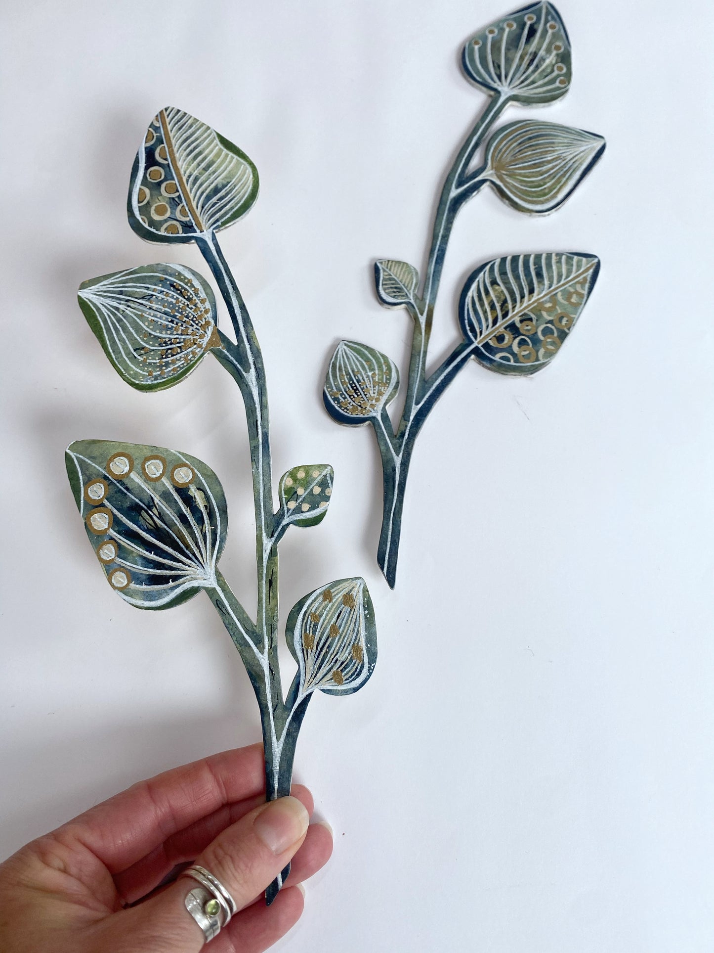 Wall Decoration - Navy & Green I