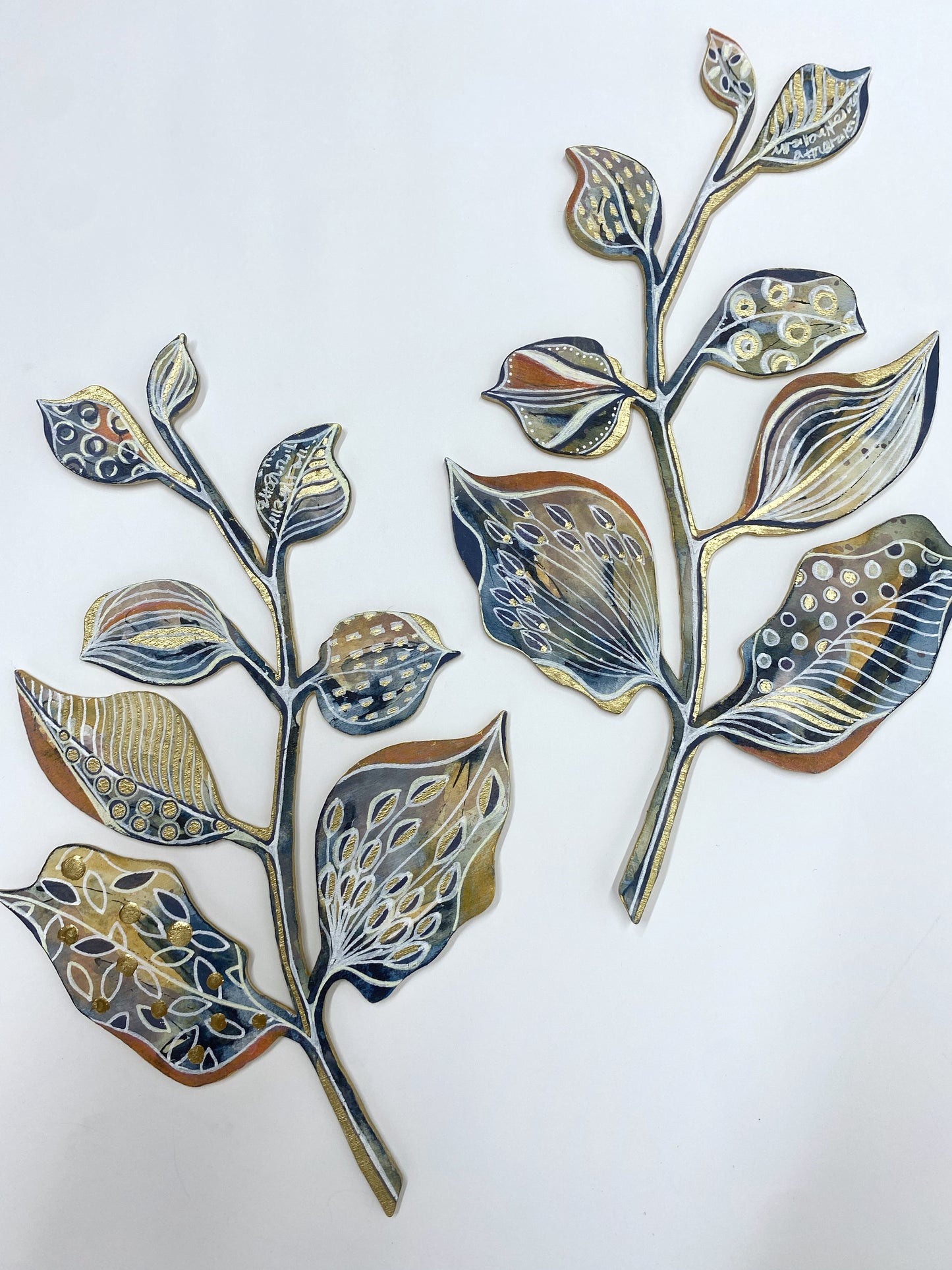 Wall Decoration - Orange & Gold I