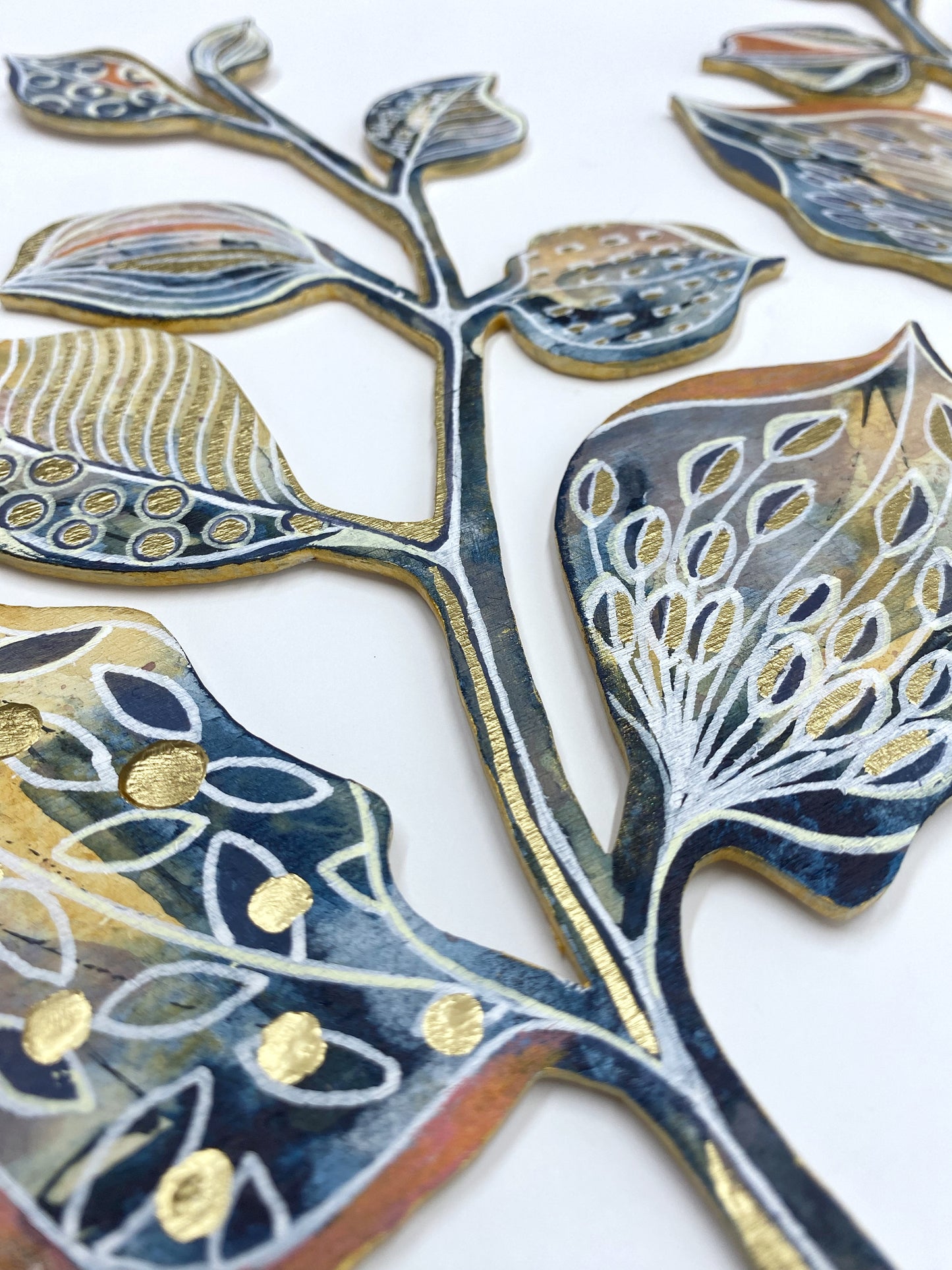 Wall Decoration - Orange & Gold I