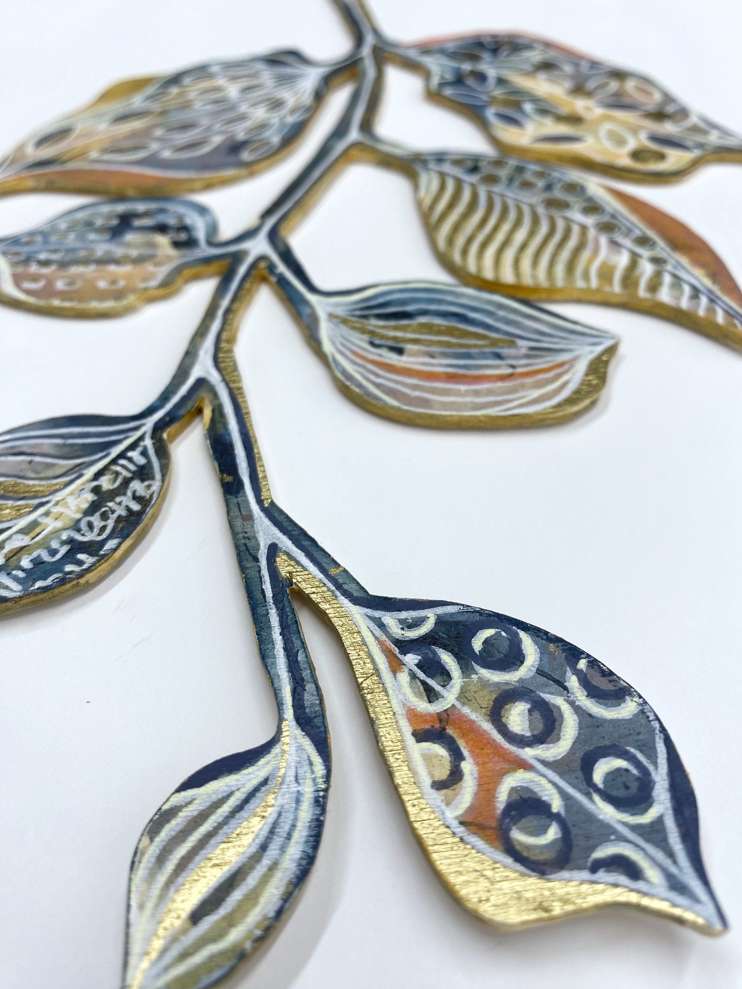 Wall Decoration - Orange & Gold I