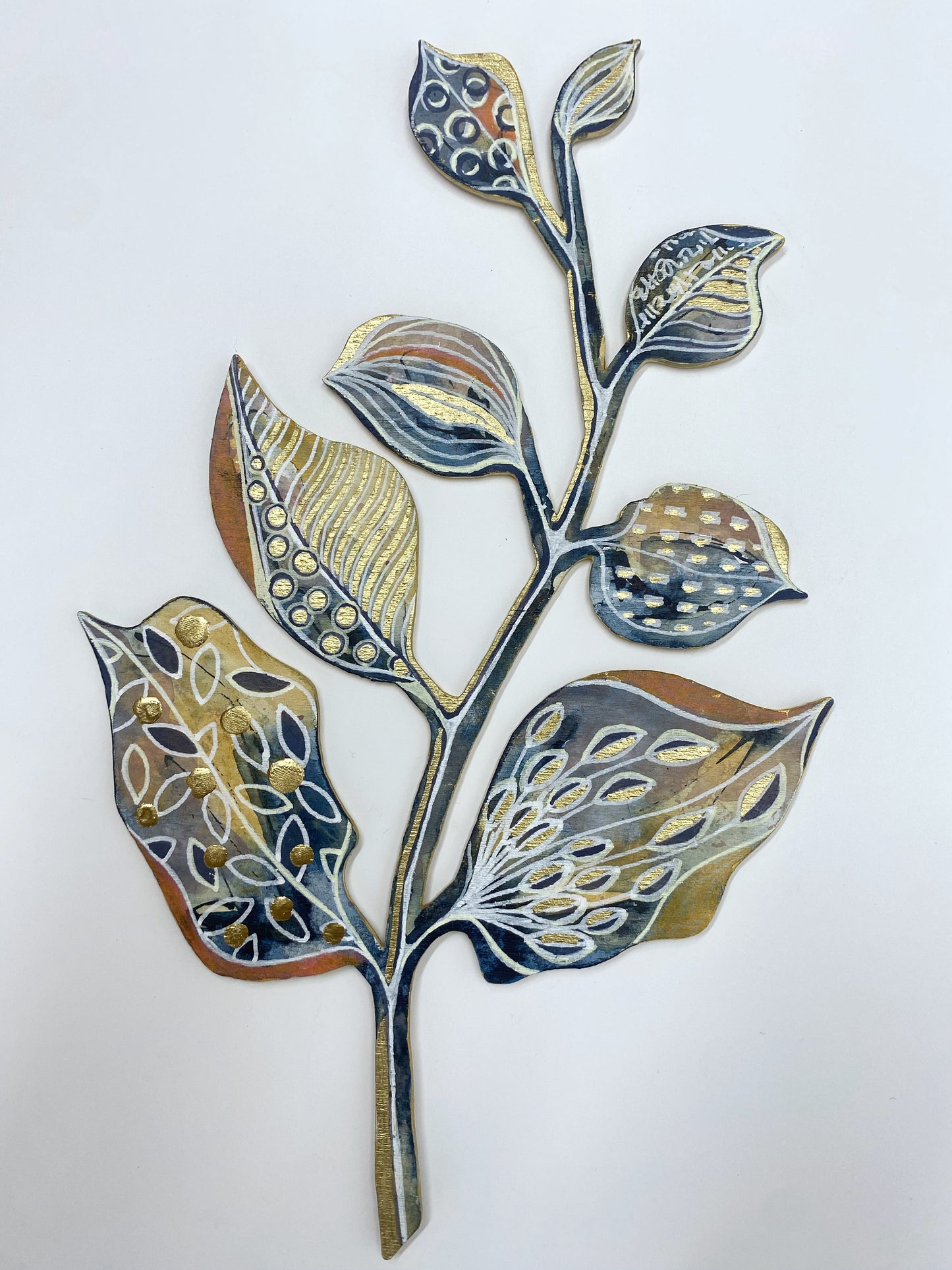 Wall Decoration - Orange & Gold I