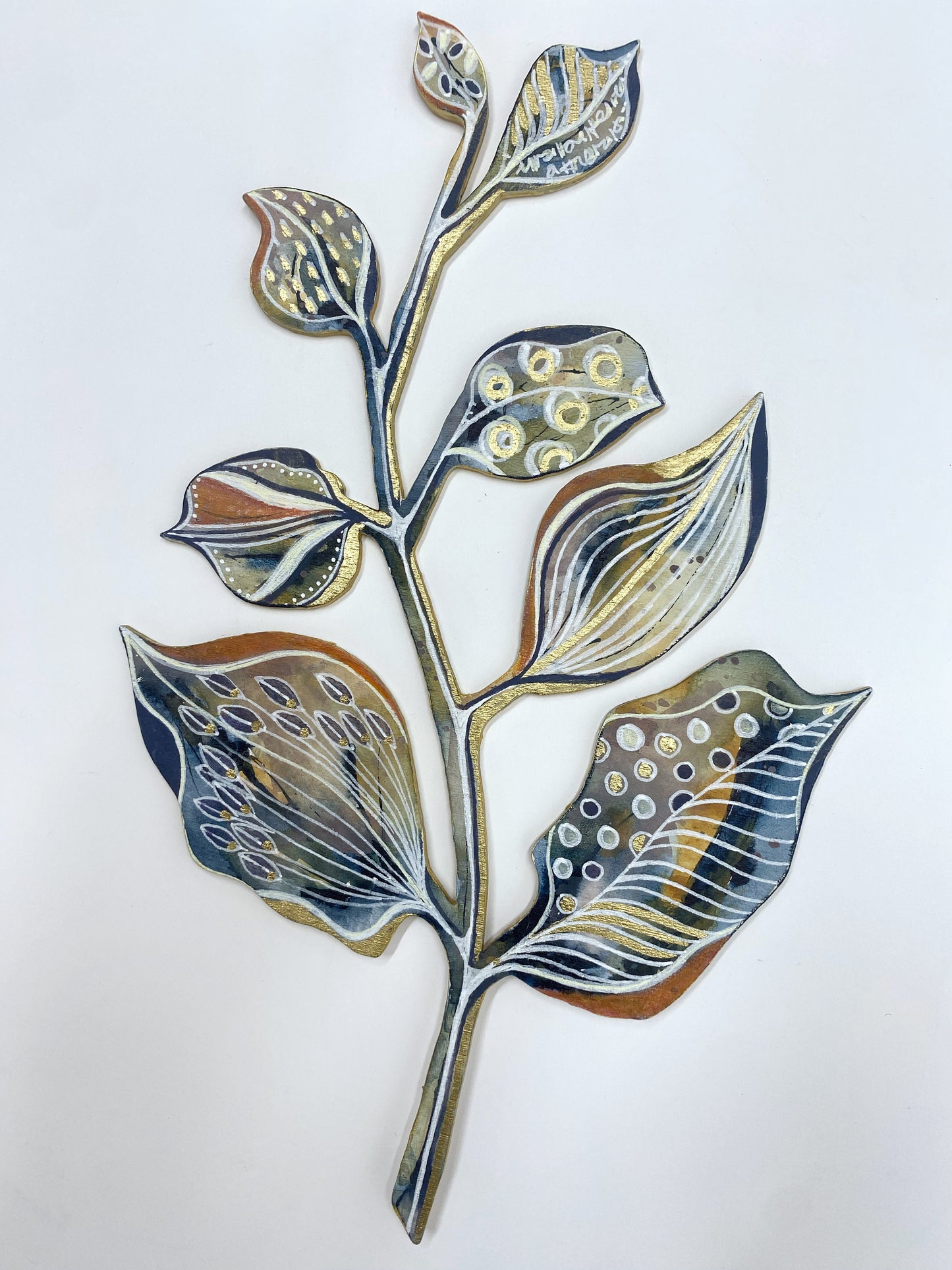 Wall Decoration - Orange & Gold II