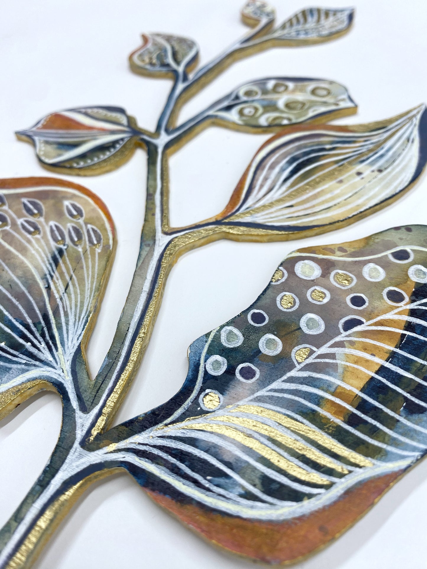 Wall Decoration - Orange & Gold II
