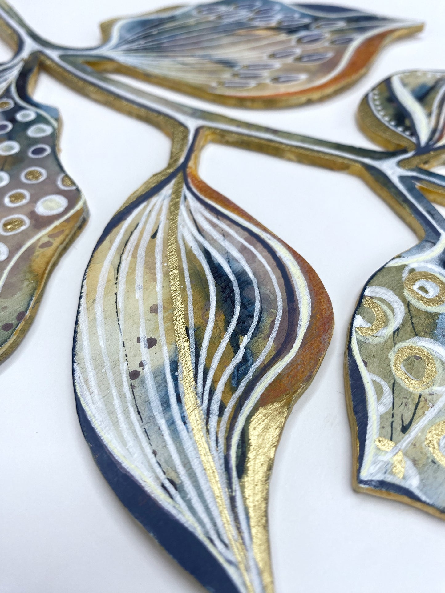 Wall Decoration - Orange & Gold II