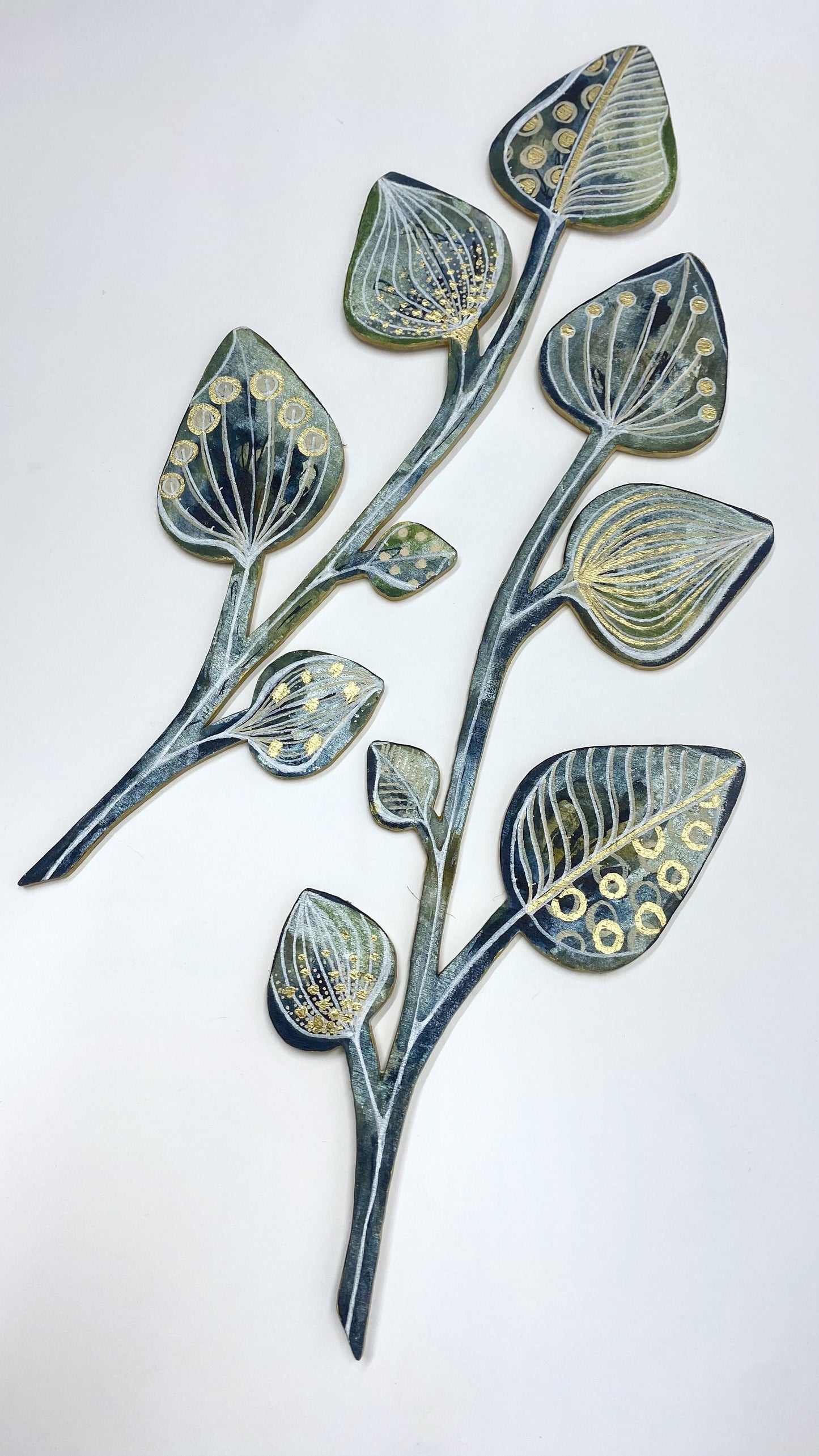 Wall Decoration - Navy & Green II