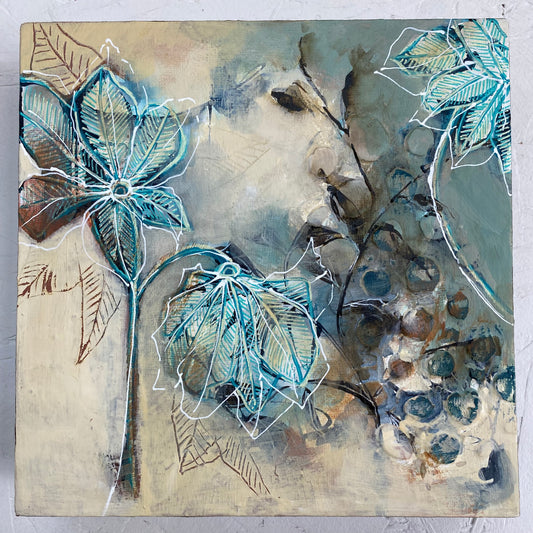 Quiet Meadow I - Original Painting Ready to Hang - Carla Jennings Art