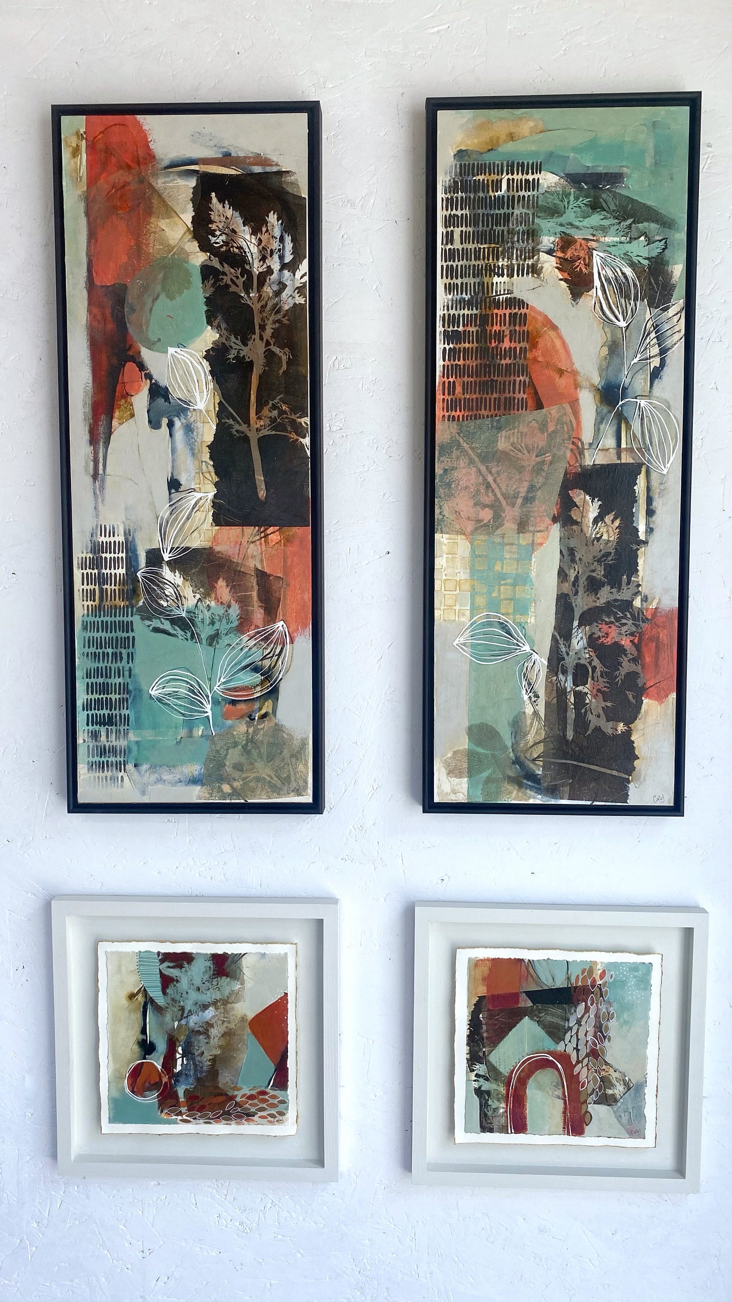 Garden of Eden II - Original Framed Painting - Carla Jennings Art