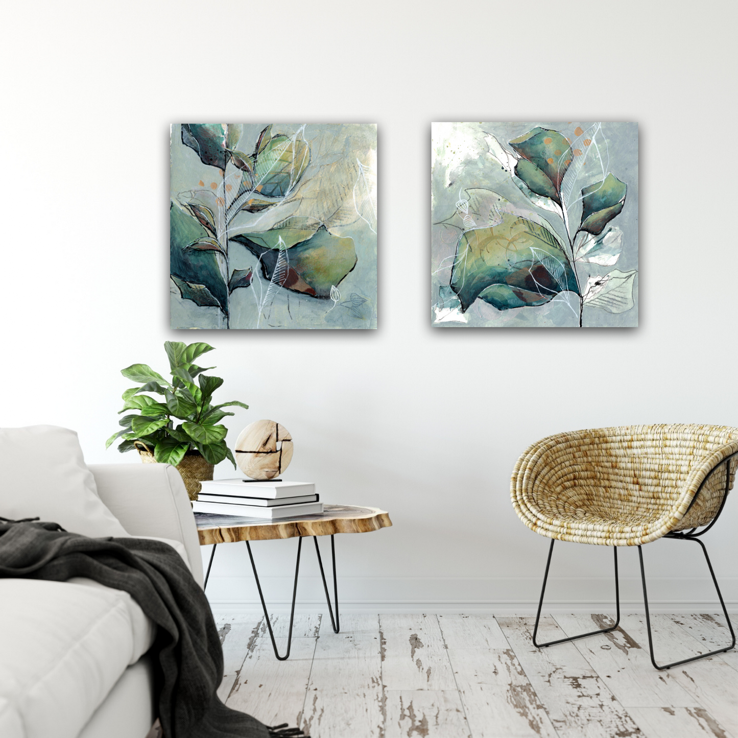 Rustling Leaves Canvas Print - Carla Jennings Art