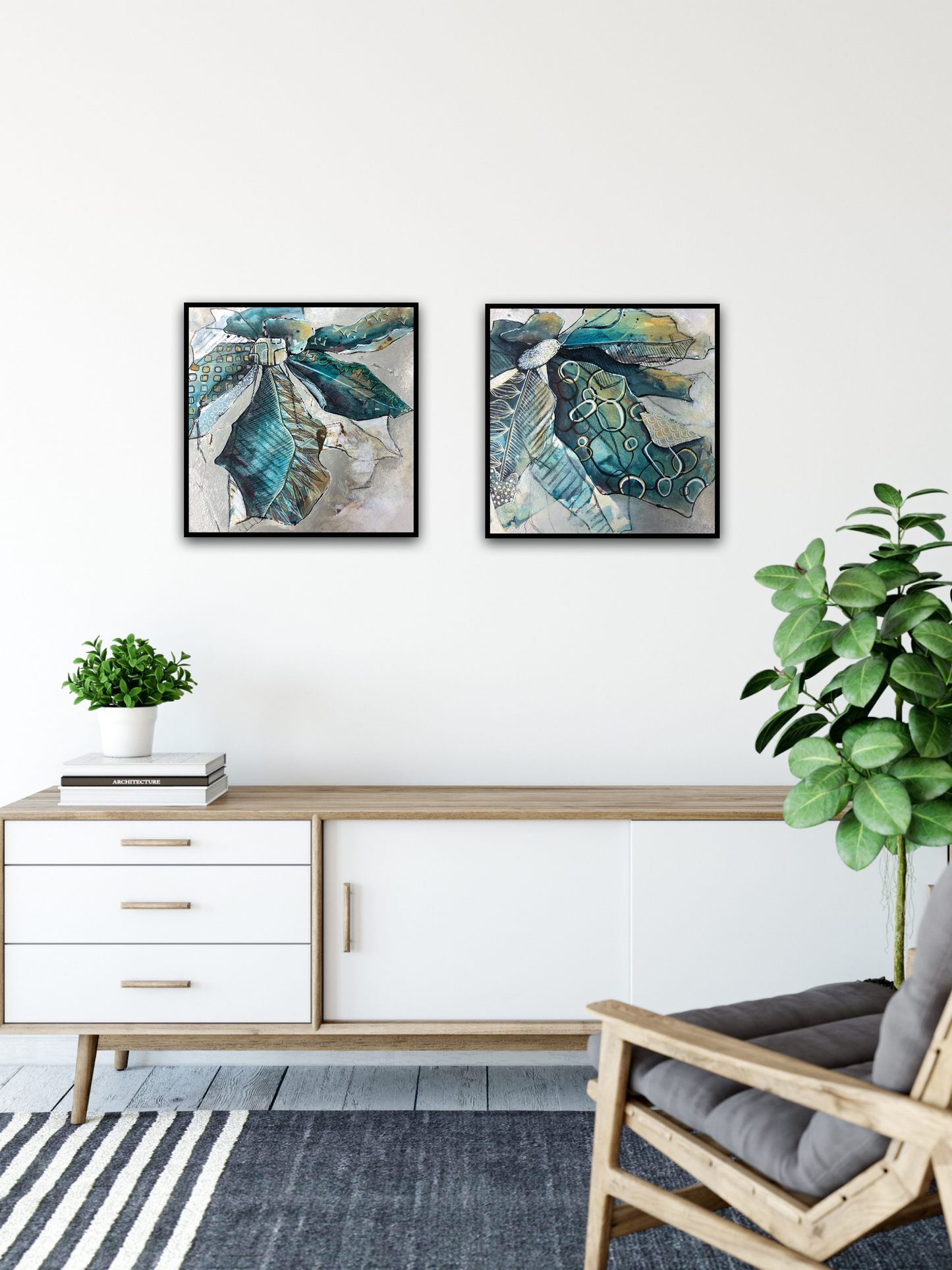 The Lost Garden I - Unframed Original Painting - Carla Jennings Art