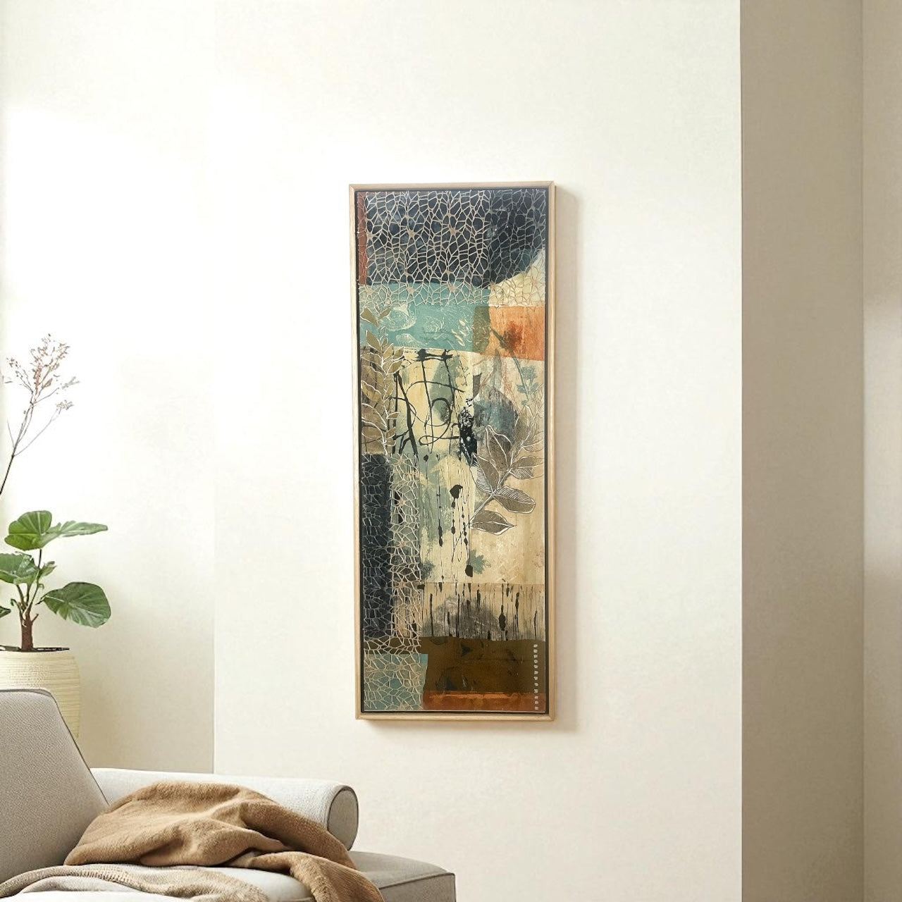 Autumn Garden II - Original Framed Painting