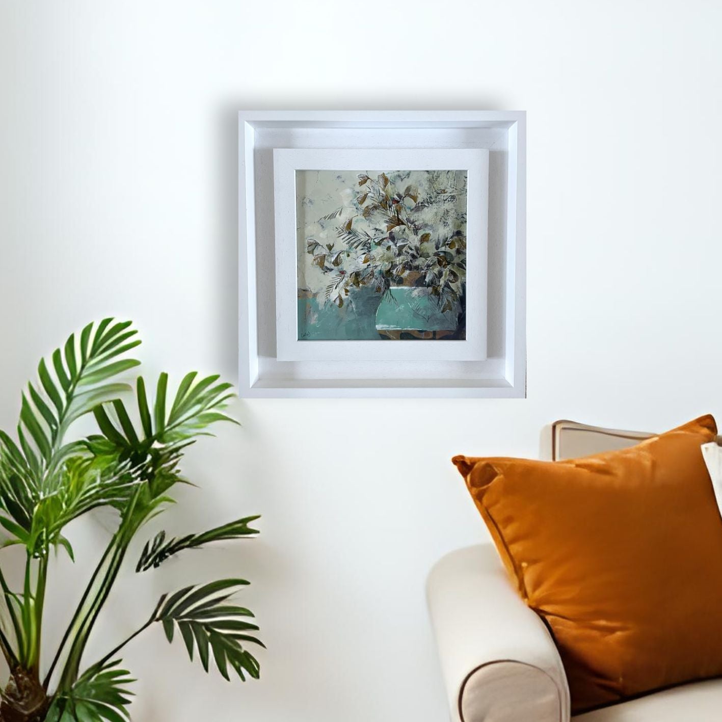 Abstract Vase IV - Original Framed Painting