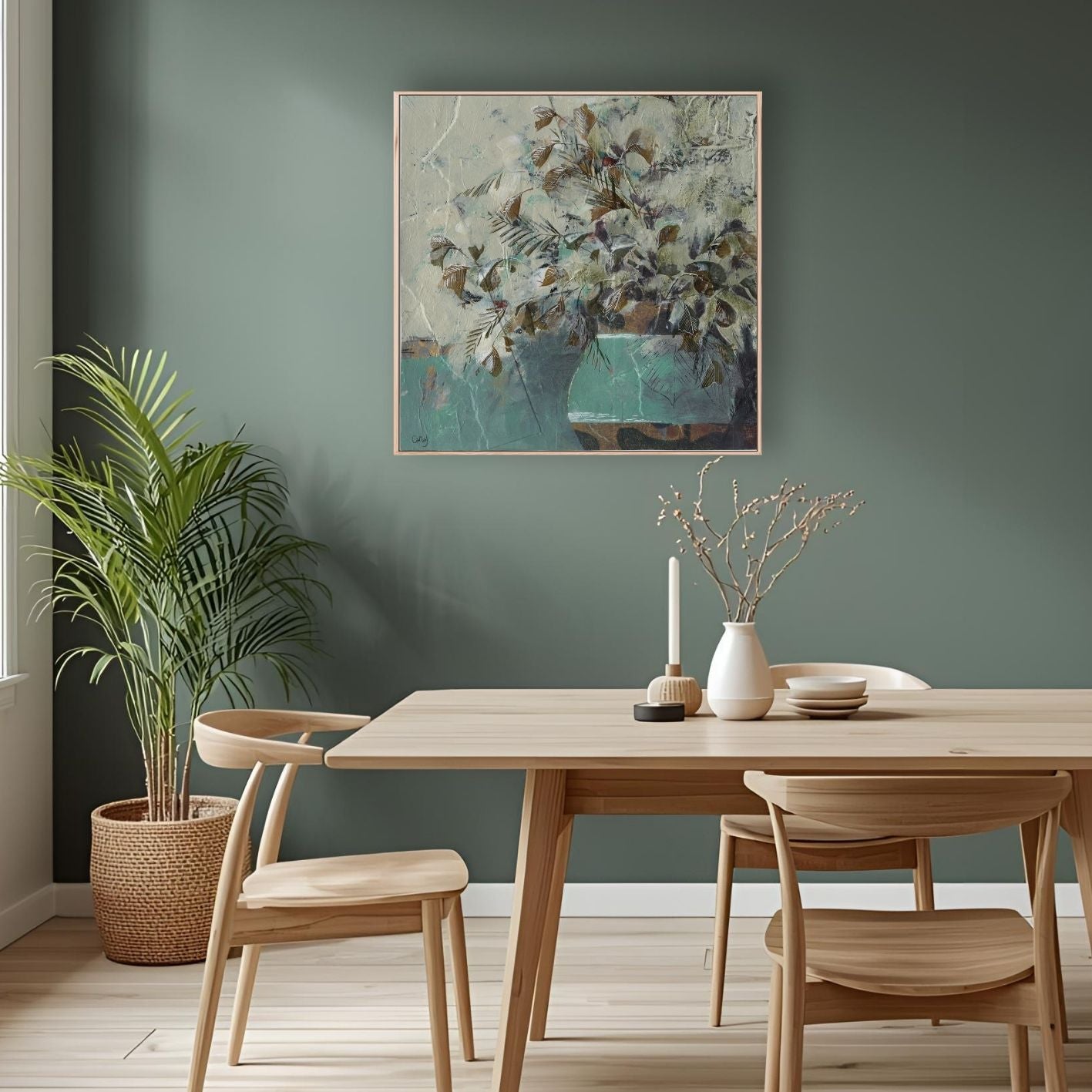 Abstract Vase IV - Canvas Art Print