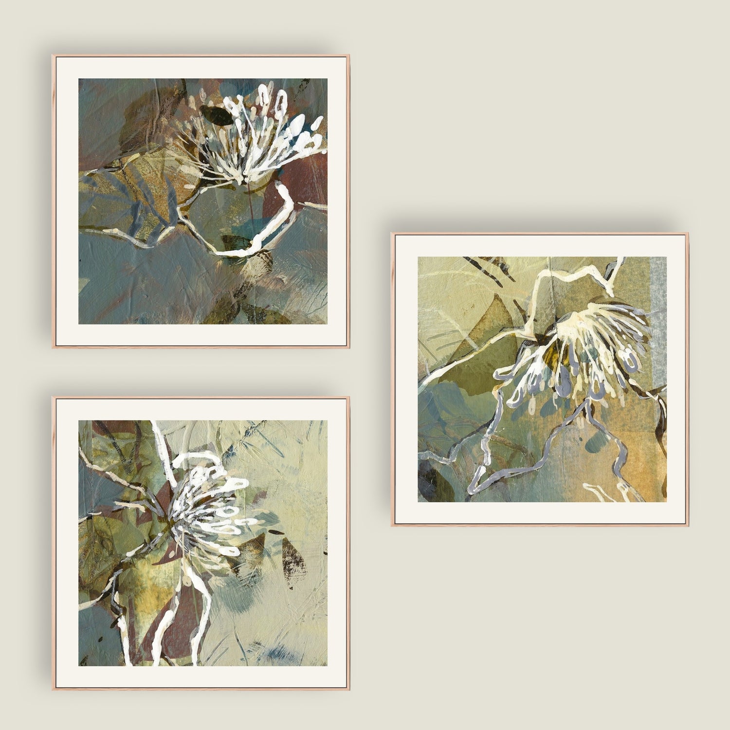 Set of 3 Mini Art Prints - Borrowed Beauty - Carla Jennings Art
