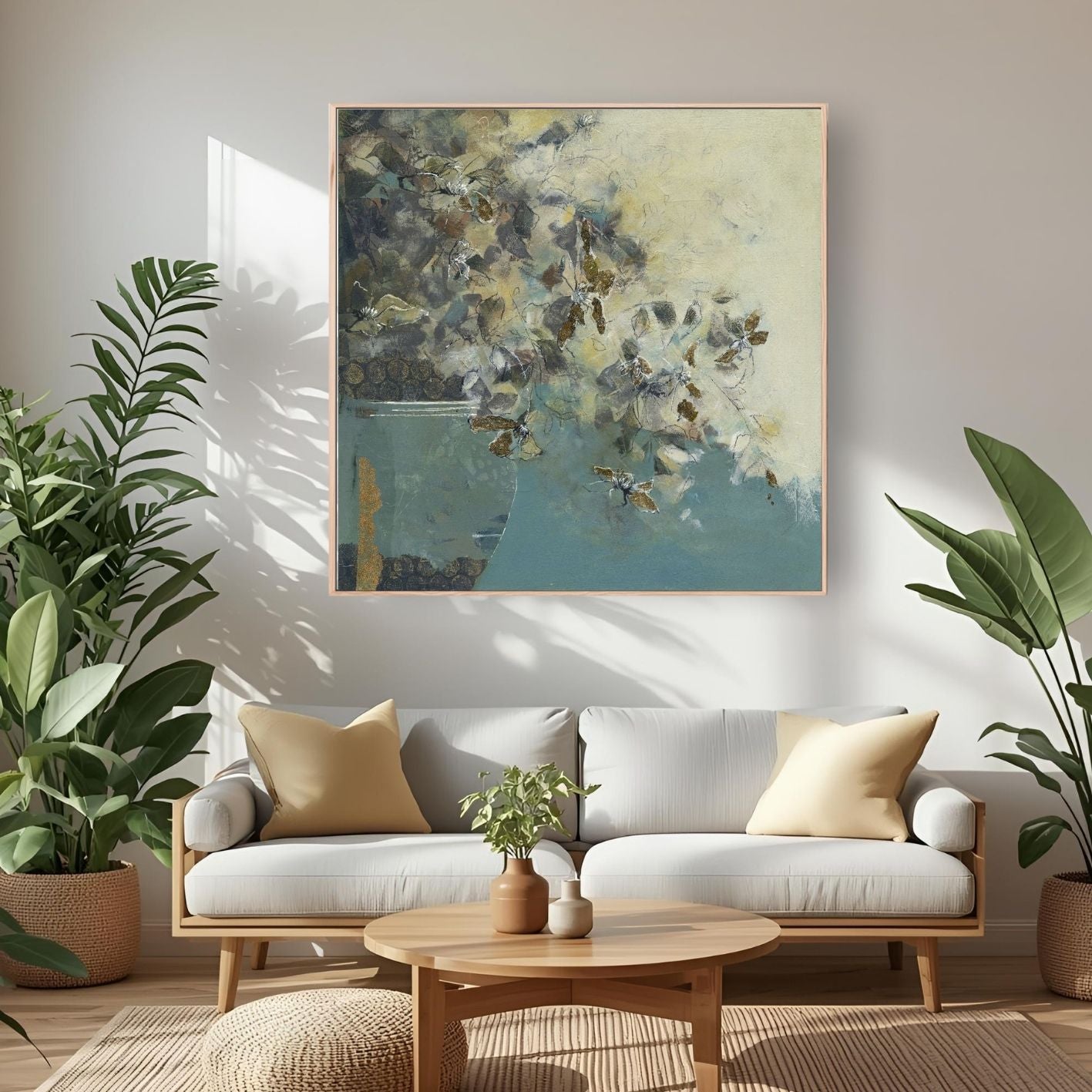 Golden Blooms - Canvas Art Print
