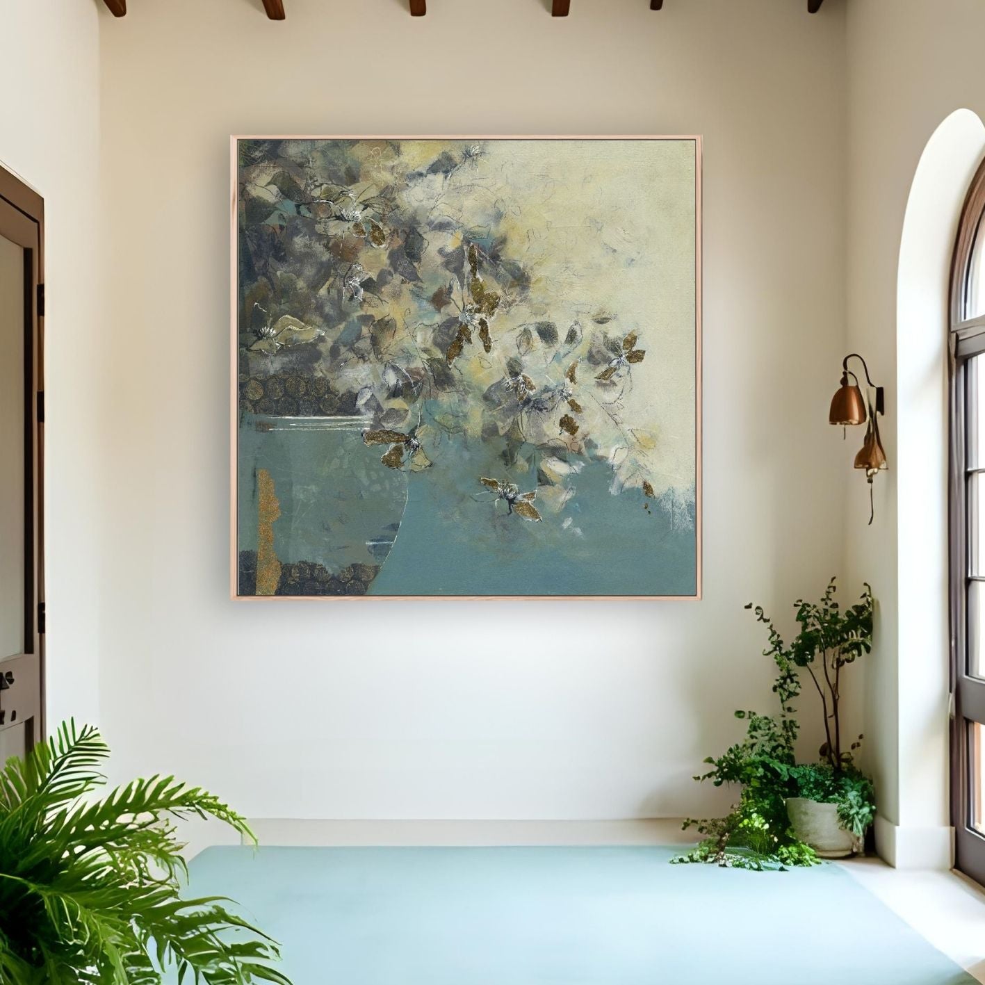 Golden Blooms - Canvas Art Print