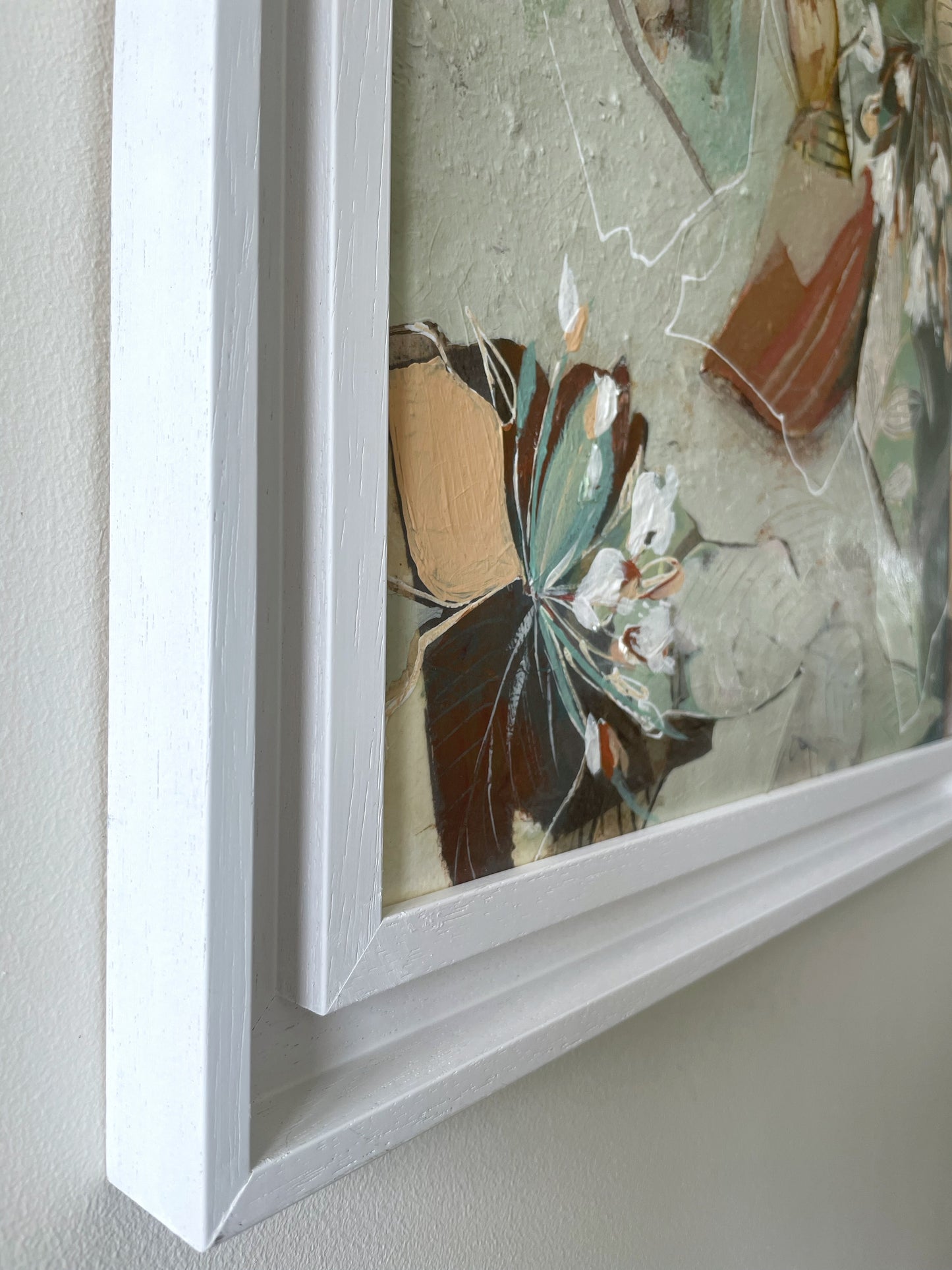 Layered Blooms I - Original Framed Painting