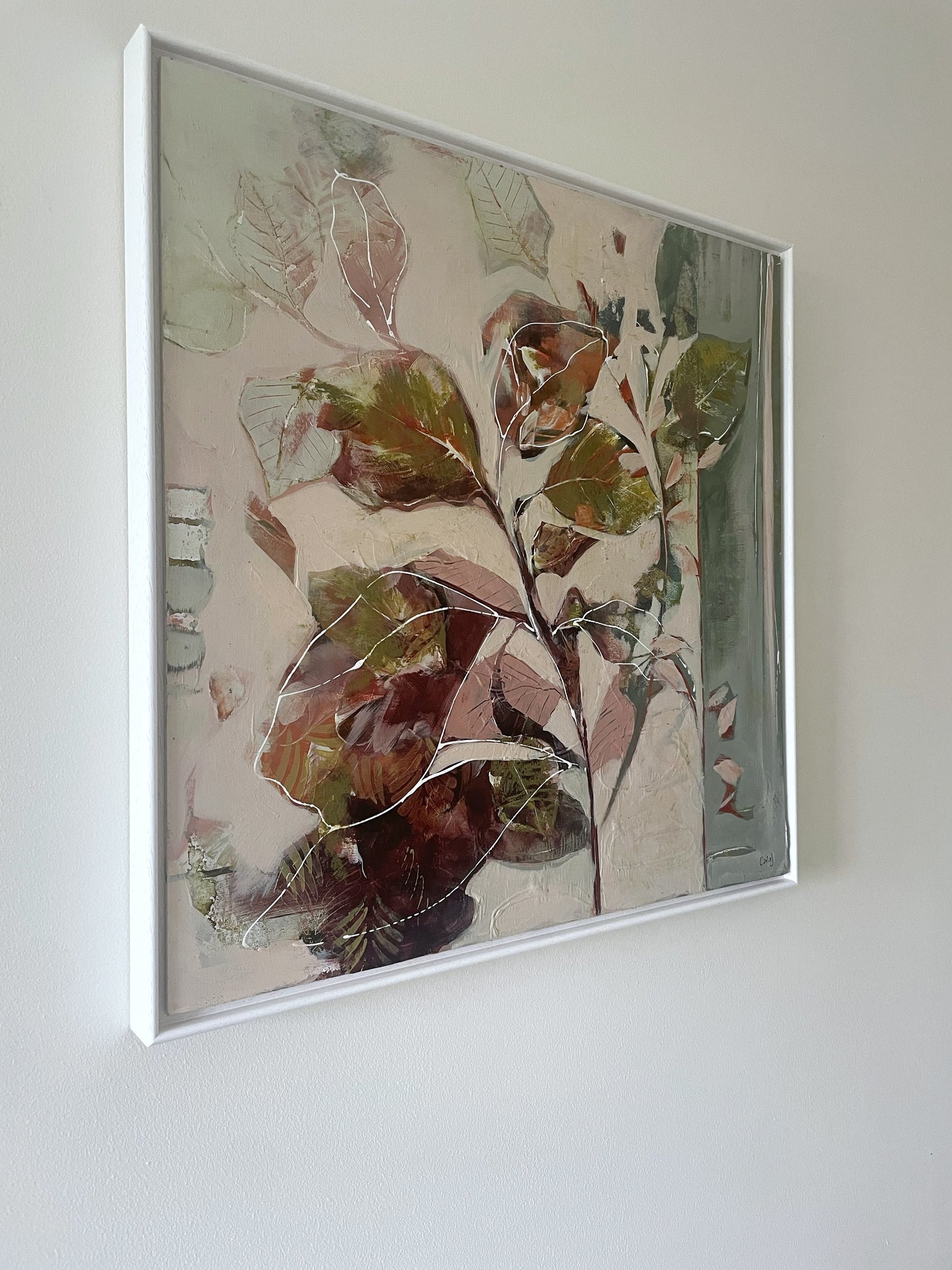 Botanical Whisper II - Original Framed Painting