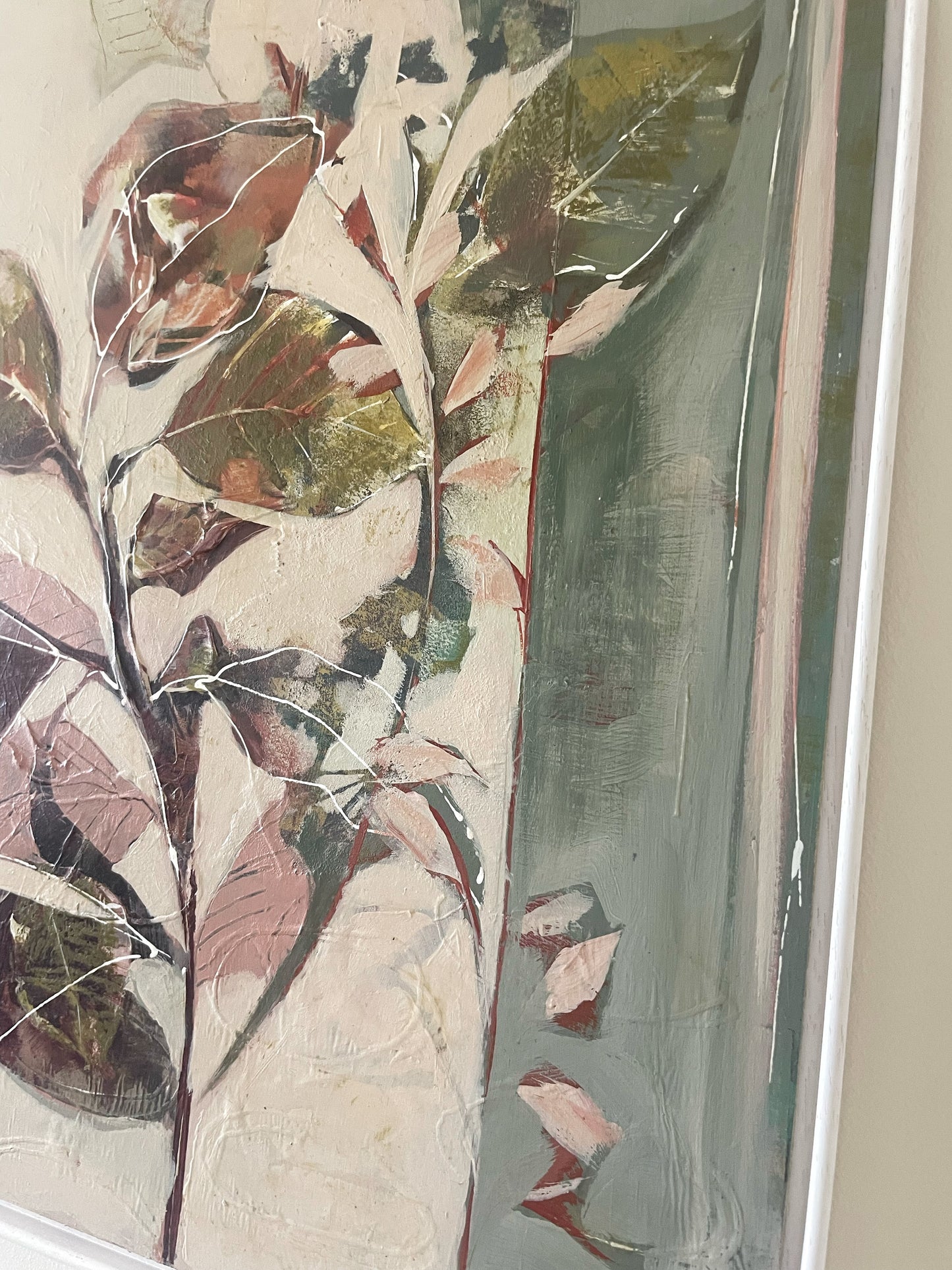 Botanical Whisper II - Original Framed Painting