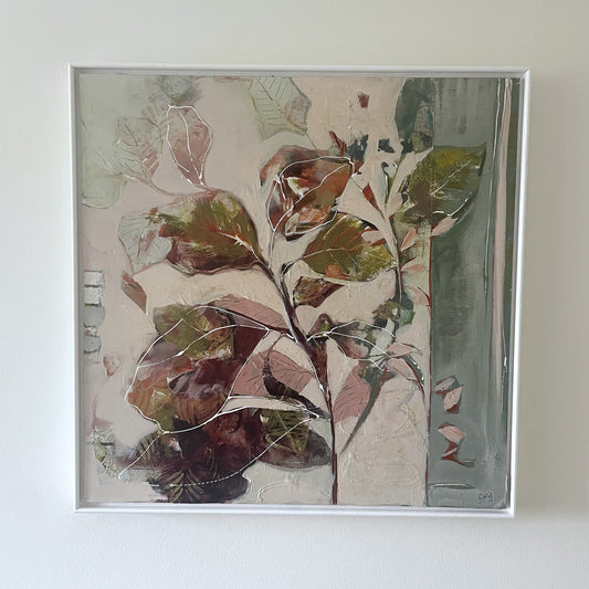 Botanical Whisper II - Original Framed Painting - Carla Jennings Art