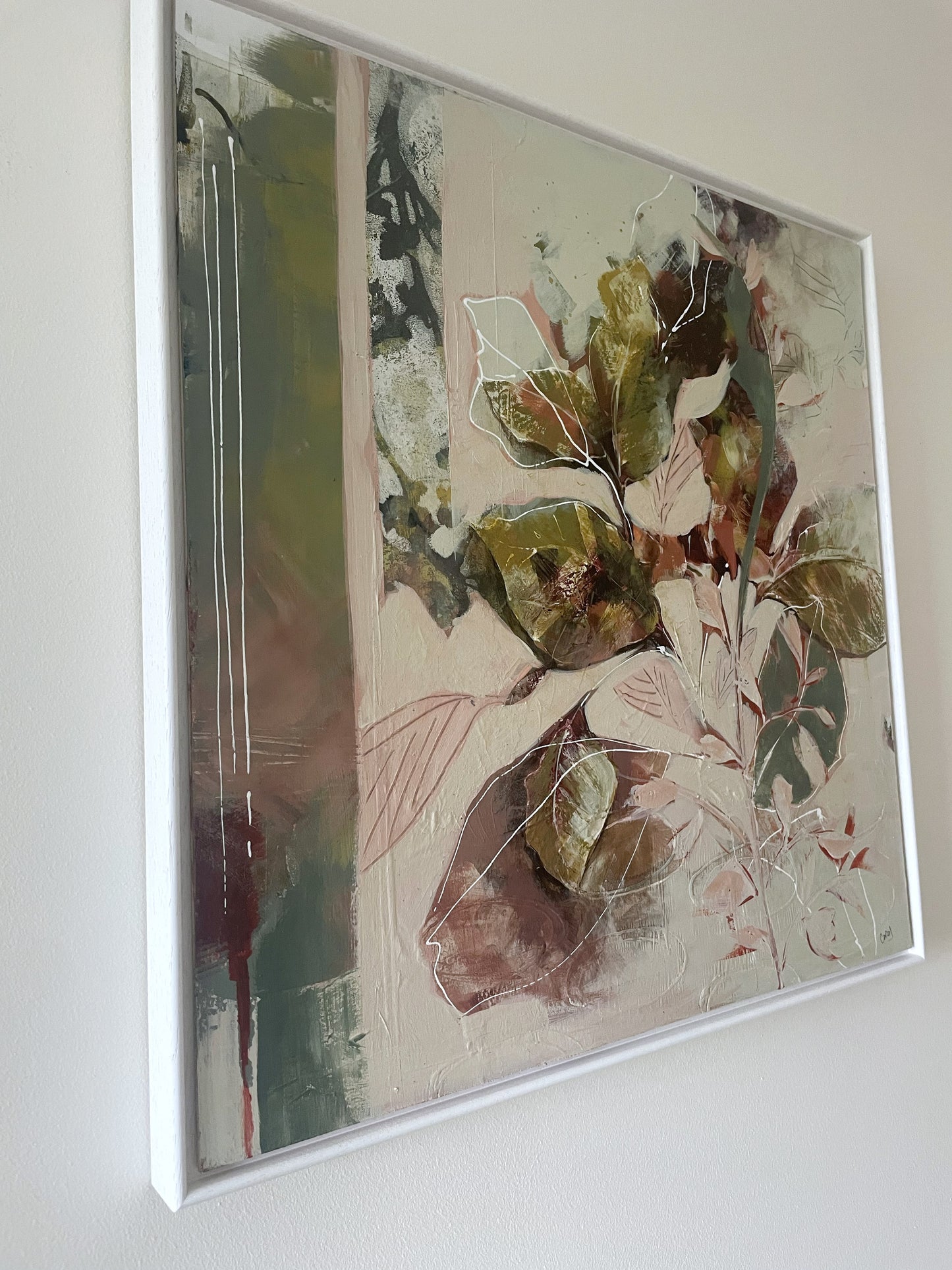 Botanical Whisper I - Original Framed Painting