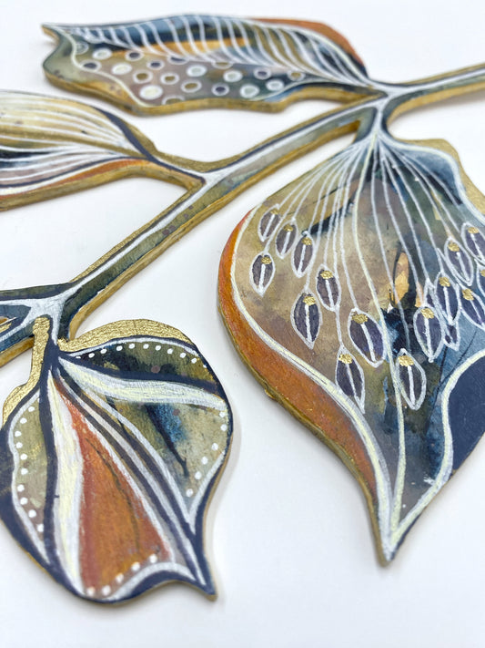 Wall Decoration - Orange & Gold II - Carla Jennings Art