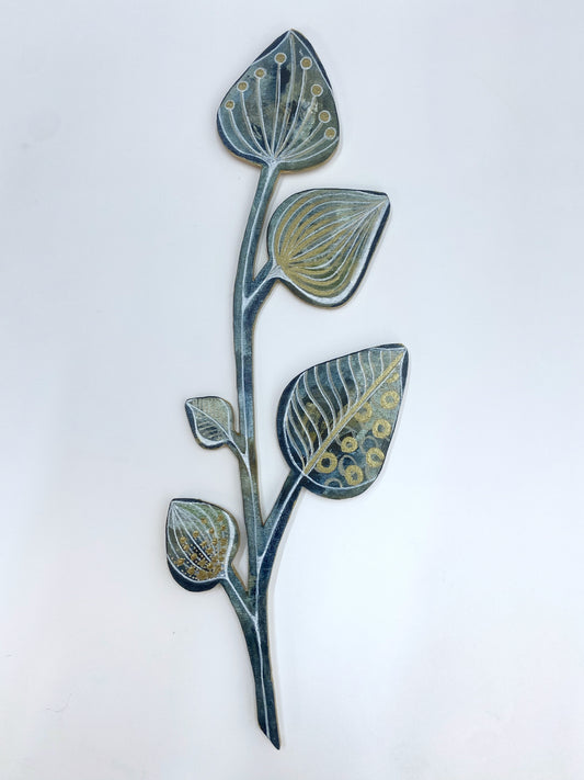 Wall Decoration - Navy & Green II - Carla Jennings Art