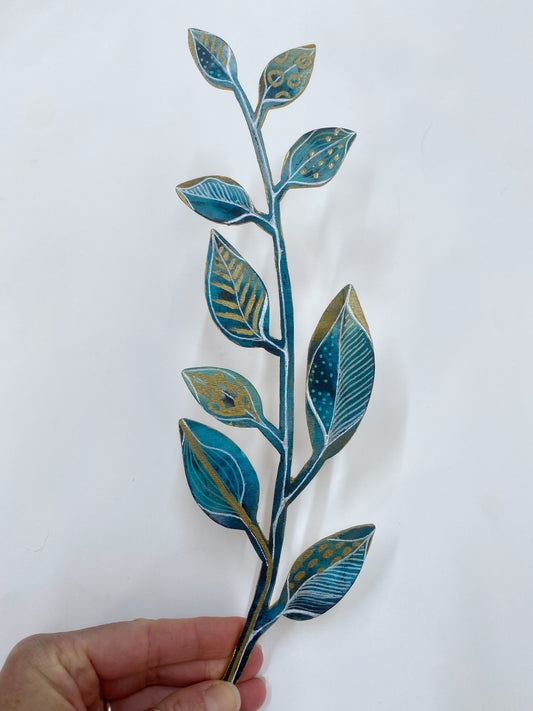 Wall Decoration - Turquoise I - Carla Jennings Art