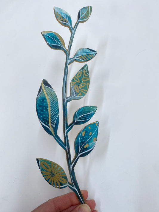 Wall Decoration - Turquoise II - Carla Jennings Art