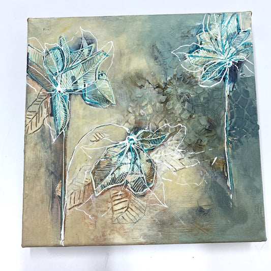 Quiet Meadow III - Original Painting Ready to Hang - Carla Jennings Art