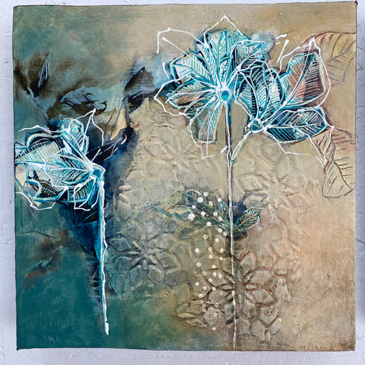 Quiet Meadow IV - Original Painting Ready to Hang - Carla Jennings Art