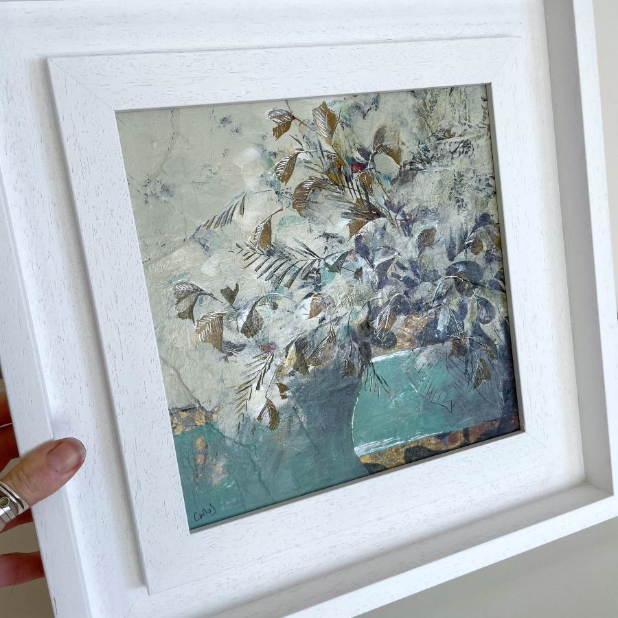 Abstract Vase IV - Original Framed Painting