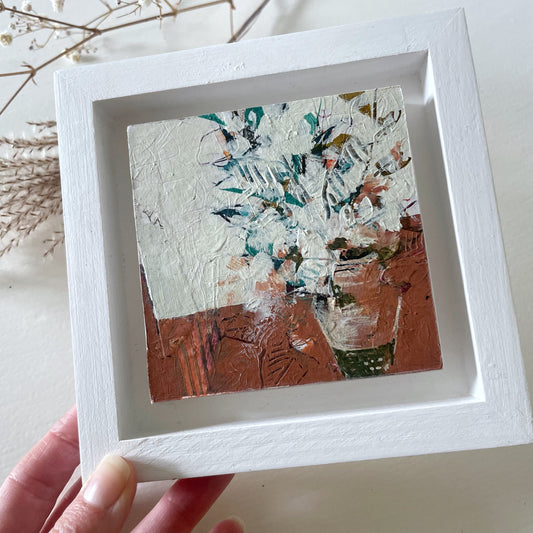 Mini Vase IV - Original Framed Painting
