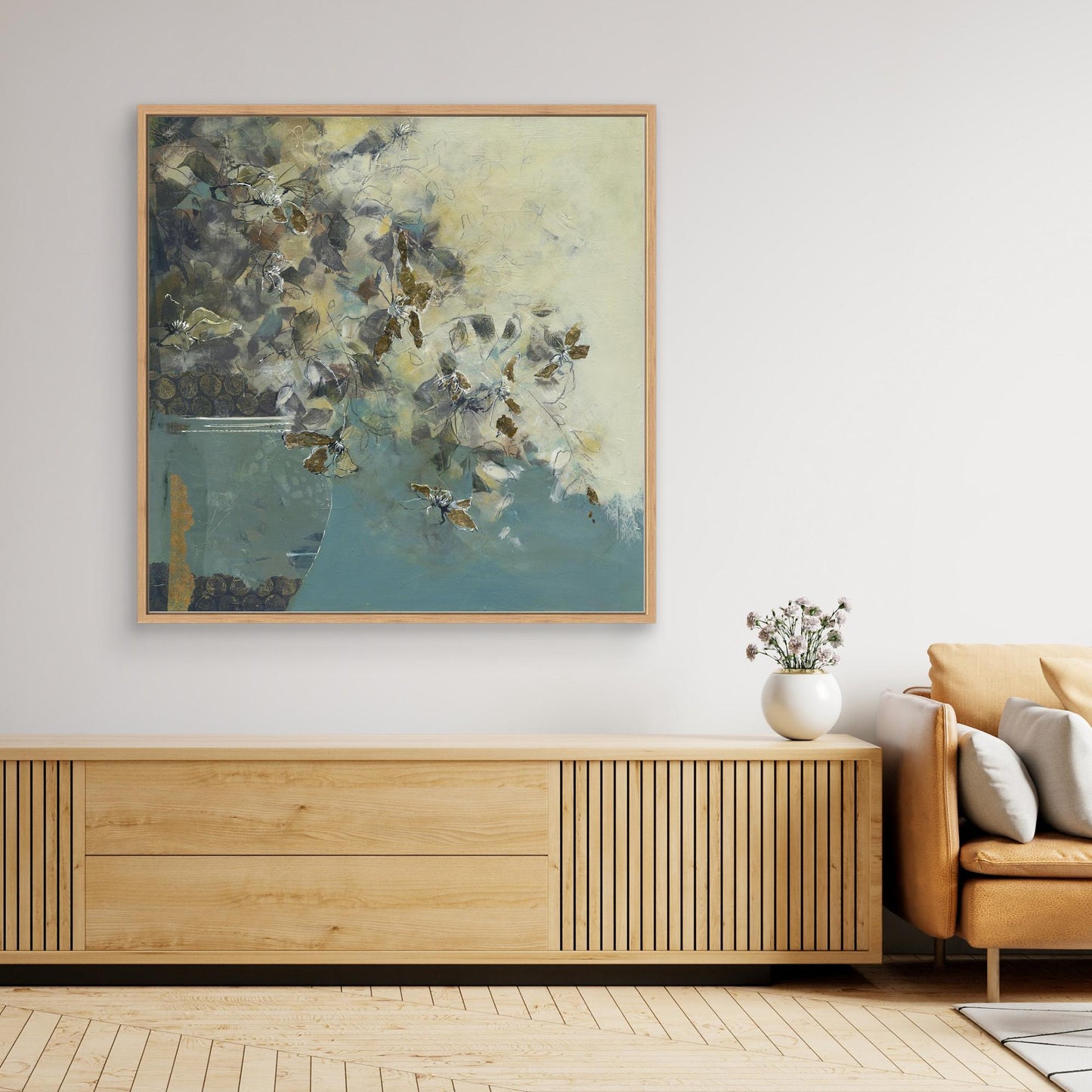 Golden Blooms - Canvas Art Print