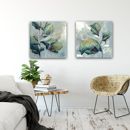 Pine Whisper & Rustling Leaves Canvas Bundle 12"x 12" - Special Offer!!
